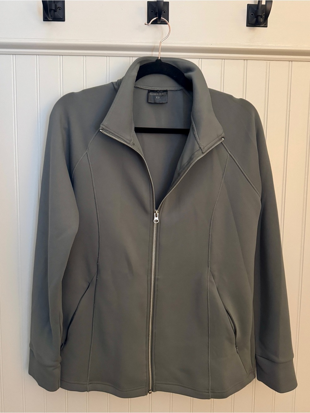 32 Degrees Women's Olive Green Utility Zip Jacket